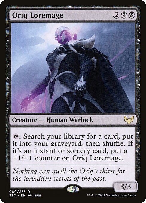 Strixhaven: School of Mages - 80 - Oriq Loremage - Rare - B - Foil