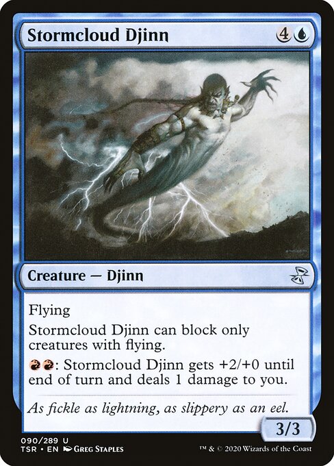 Time Spiral Remastered - 90 - Stormcloud Djinn - Uncommon - U - Non-foil