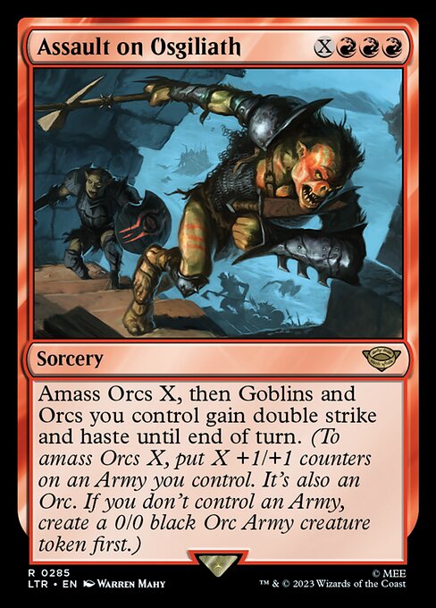 The Lord of the Rings: Tales of Middle-earth - 285 - Assault on Osgiliath - Rare - R - Foil