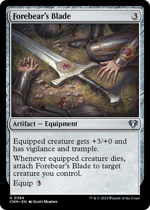 Commander Masters - 384 - Forebear's Blade - Uncommon - C - Non-foil