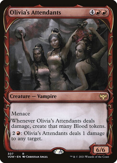 Innistrad: Crimson Vow - 307 - Olivia's Attendants - Rare - R - Foil