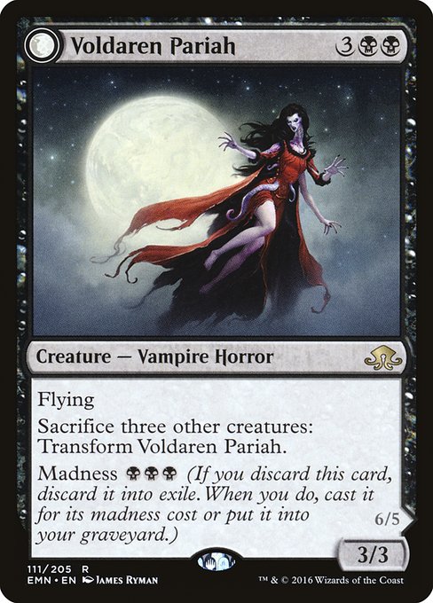 Eldritch Moon - 111 - Voldaren Pariah // Abolisher of Bloodlines - Rare - C - Non-foil