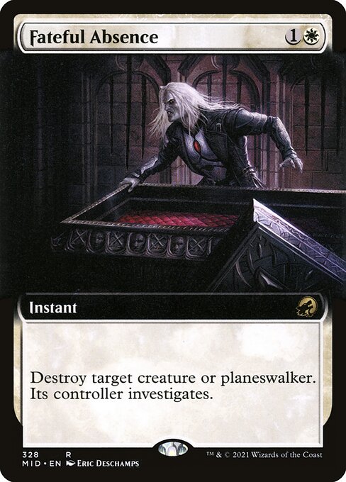 Innistrad: Midnight Hunt - 328 - Fateful Absence - Rare - W - Non-foil