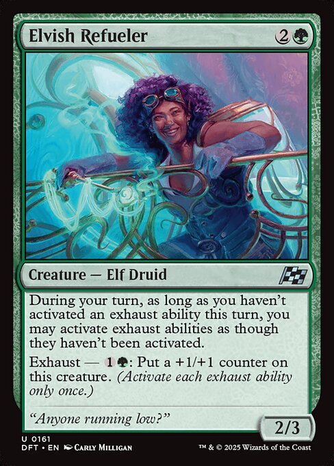 Aetherdrift - 161 - Elvish Refueler - Uncommon - G - Non-foil