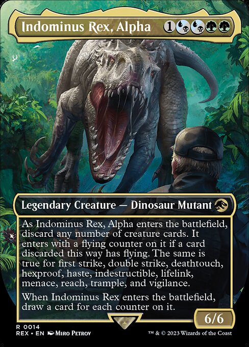 Jurassic World Collection - 14 - Indominus Rex, Alpha - Rare - Multi - Non-foil