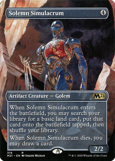 Core Set 2021 - 319 - Solemn Simulacrum - Rare - C - Non-foil