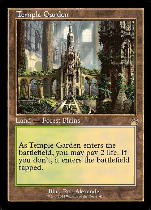 Ravnica Remastered - 414 - Temple Garden - Rare - C - Non-foil