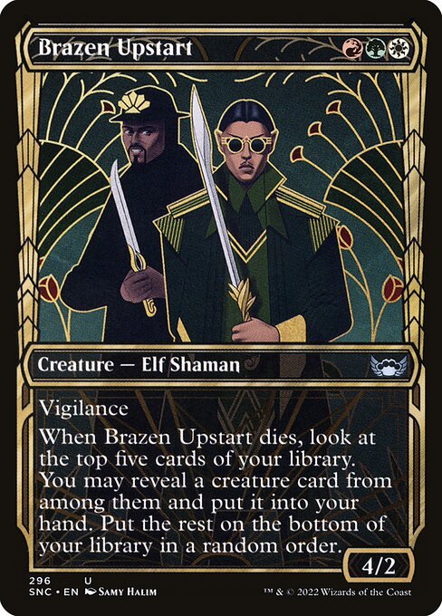 Streets of New Capenna - 296 - Brazen Upstart - Uncommon - Multi - Foil
