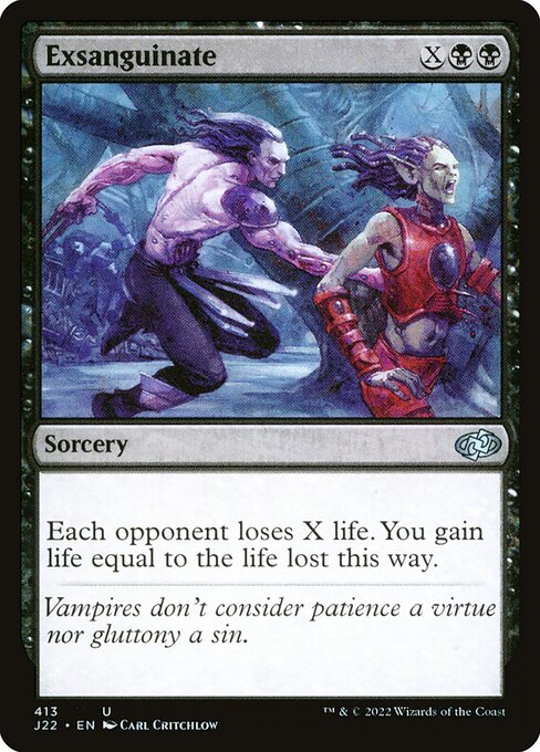 Jumpstart 2022 - 413 - Exsanguinate - Uncommon - B - Non-foil