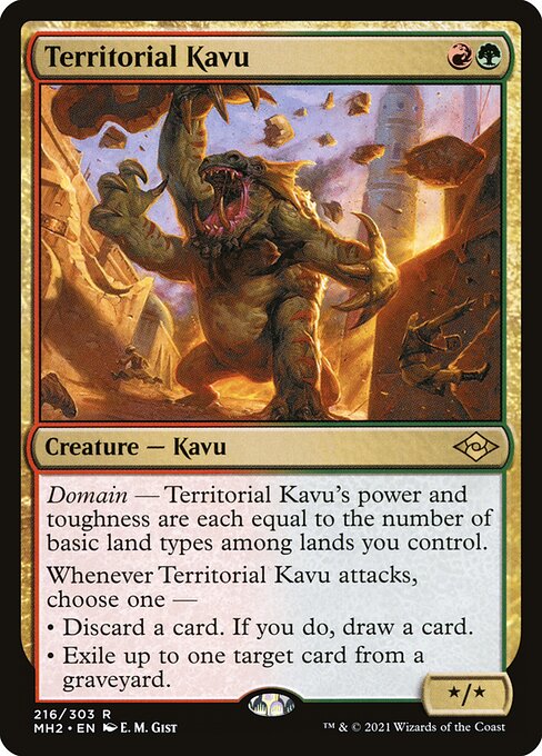 Modern Horizons 2 - 216 - Territorial Kavu - Rare - RG - Non-foil