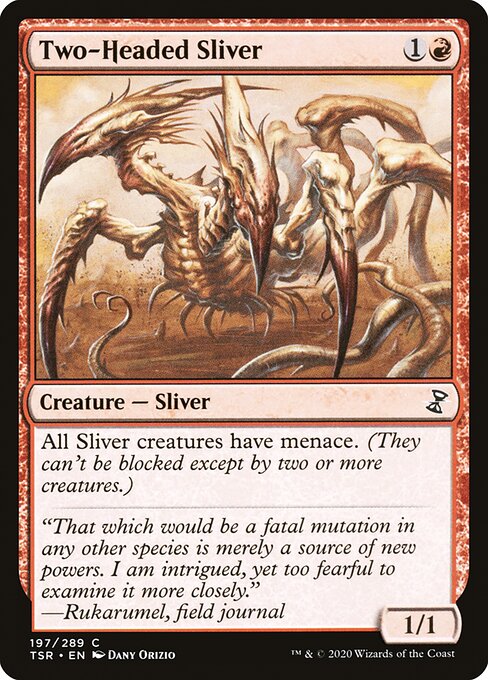 Time Spiral Remastered - 197 - Two-Headed Sliver - Common - R - Non-foil
