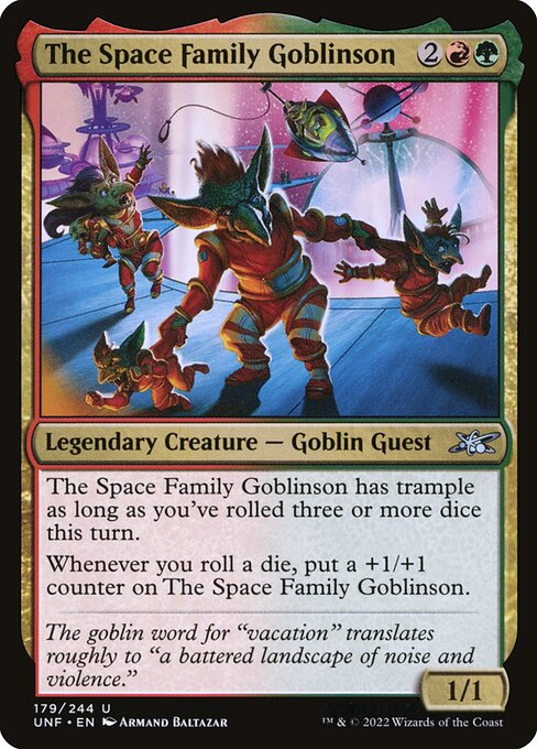 Unfinity - 179 - The Space Family Goblinson - Uncommon - RG - Foil