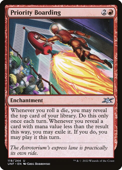 Unfinity - 119 - Priority Boarding - Uncommon - R - Foil