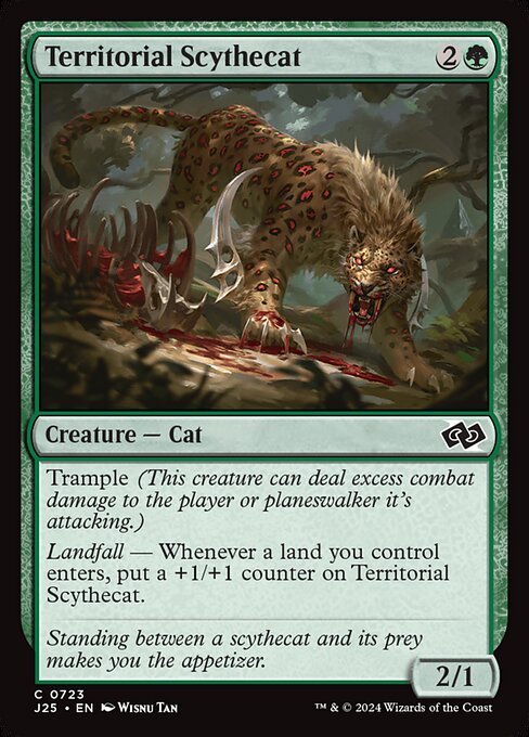 Foundations Jumpstart - 723 - Territorial Scythecat - Common - G - Non-foil
