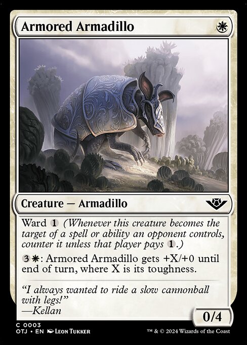 Outlaws of Thunder Junction - 3 - Armored Armadillo - Common - W - Non-foil