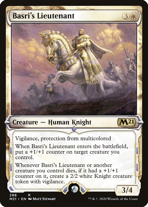 Core Set 2021 - 288 - Basri's Lieutenant - Rare - W - Foil