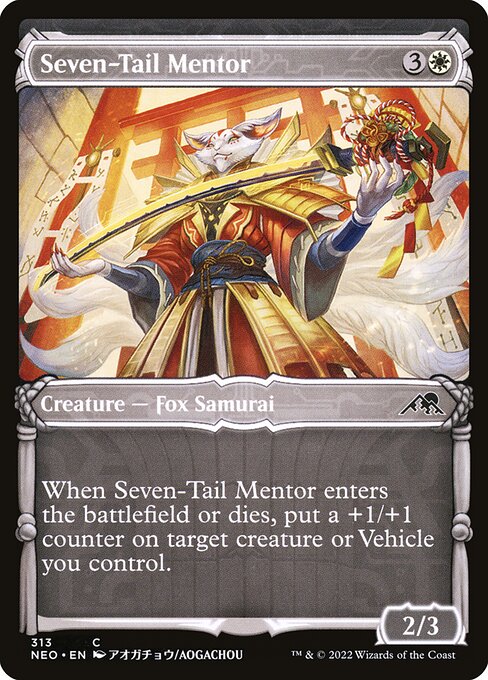 Kamigawa: Neon Dynasty - 313 - Seven-Tail Mentor - Common - W - Non-foil