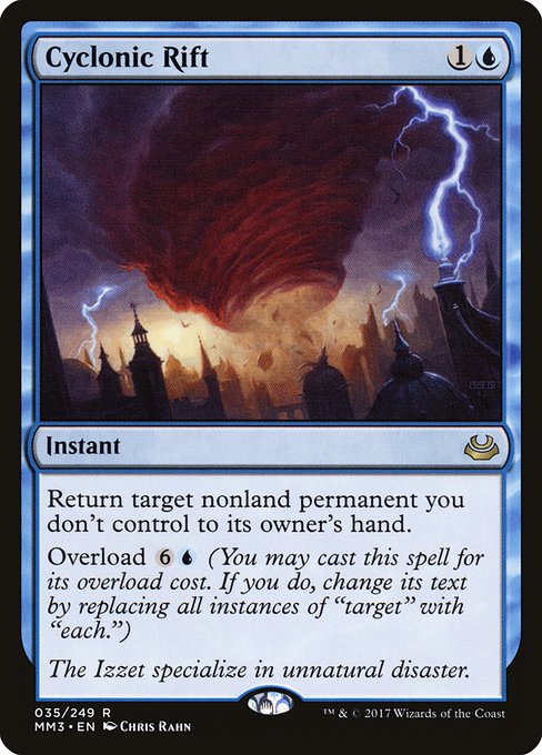 Modern Masters 2017 - 35 - Cyclonic Rift - Rare - U - Foil