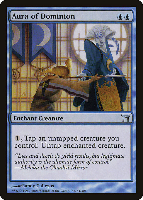 Champions of Kamigawa - 51 - Aura of Dominion - Uncommon - U - Non-foil