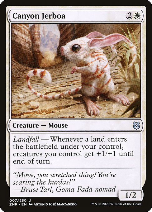 Zendikar Rising - 7 - Canyon Jerboa - Uncommon - W - Non-foil