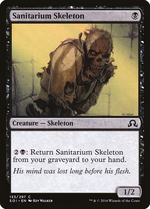 Shadows over Innistrad - 133 - Sanitarium Skeleton - Common - B - Non-foil