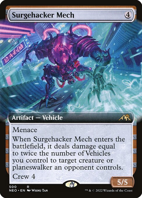 Kamigawa: Neon Dynasty - 500 - Surgehacker Mech - Rare - C - Non-foil