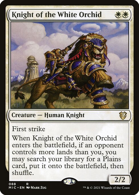 Midnight Hunt Commander - 88 - Knight of the White Orchid - Rare - W - Non-foil
