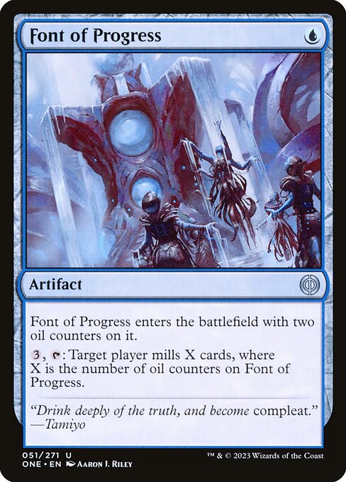 Phyrexia: All Will Be One - 51 - Font of Progress - Uncommon - U - Foil