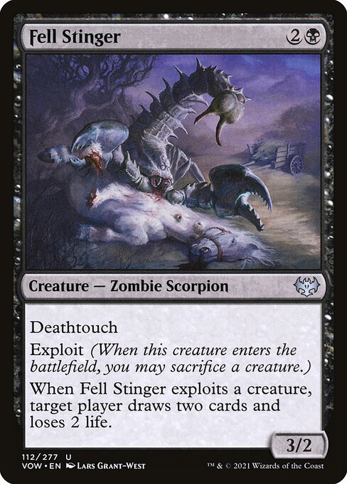 Innistrad: Crimson Vow - 112 - Fell Stinger - Uncommon - B - Non-foil