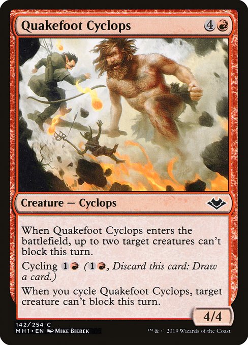 Modern Horizons - 142 - Quakefoot Cyclops - Common - R - Non-foil