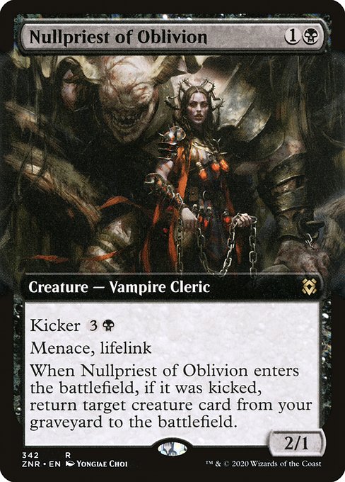 Zendikar Rising - 342 - Nullpriest of Oblivion - Rare - B - Foil