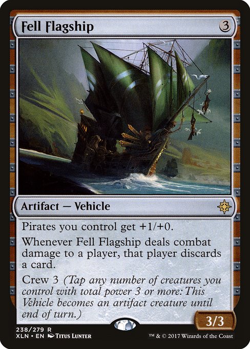 Ixalan - 238 - Fell Flagship - Rare - C - Non-foil