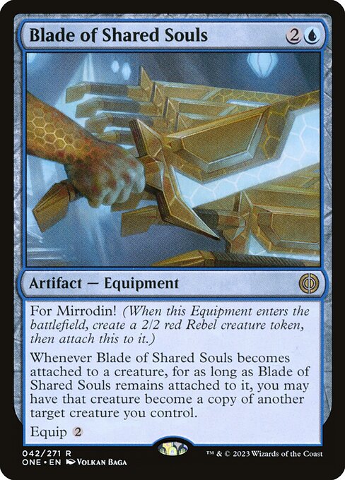 Phyrexia: All Will Be One - 42 - Blade of Shared Souls - Rare - U - Non-foil