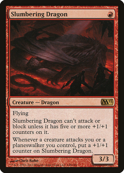 Magic 2013 - 148 - Slumbering Dragon - Rare - R - Non-foil
