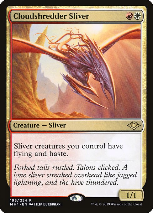 Modern Horizons - 195 - Cloudshredder Sliver - Rare - WR - Non-foil