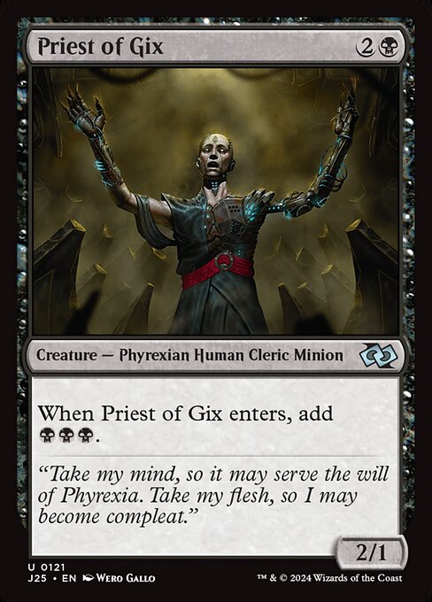 Foundations Jumpstart - 121 - Priest of Gix - Uncommon - B - Non-foil