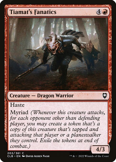 Commander Legends: Battle for Baldur's Gate - 202 - Tiamat's Fanatics - Common - R - Non-foil