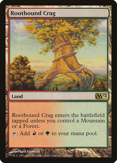 Magic 2012 - 228 - Rootbound Crag - Rare - C - Non-foil