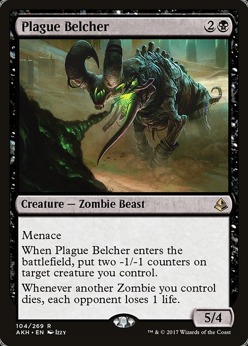 Amonkhet - 104 - Plague Belcher - Rare - B - Non-foil