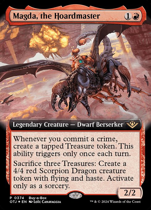 Outlaws of Thunder Junction - 374 - Magda, the Hoardmaster - Rare - R - Foil