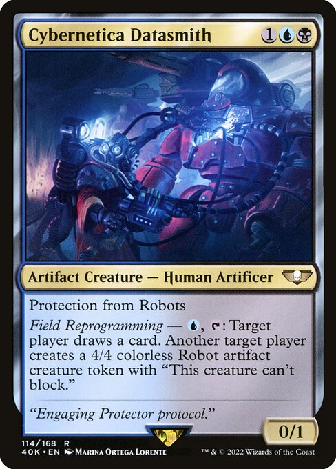 Warhammer 40,000 Commander - 114 - Cybernetica Datasmith - Rare - UB - Non-foil