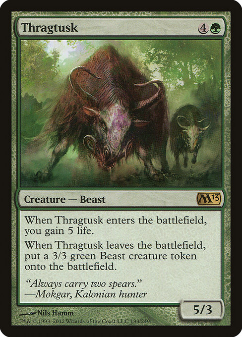 Magic 2013 - 193 - Thragtusk - Rare - G - Non-foil