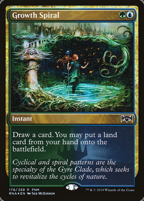 Ravnica Allegiance Promos - 178 - Growth Spiral - Common - UG - Foil - Promo
