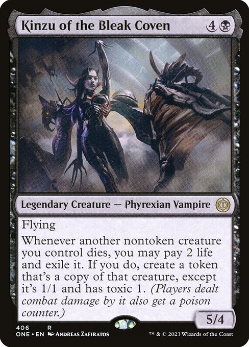 Phyrexia: All Will Be One - 406 - Kinzu of the Bleak Coven - Rare - B - Non-foil