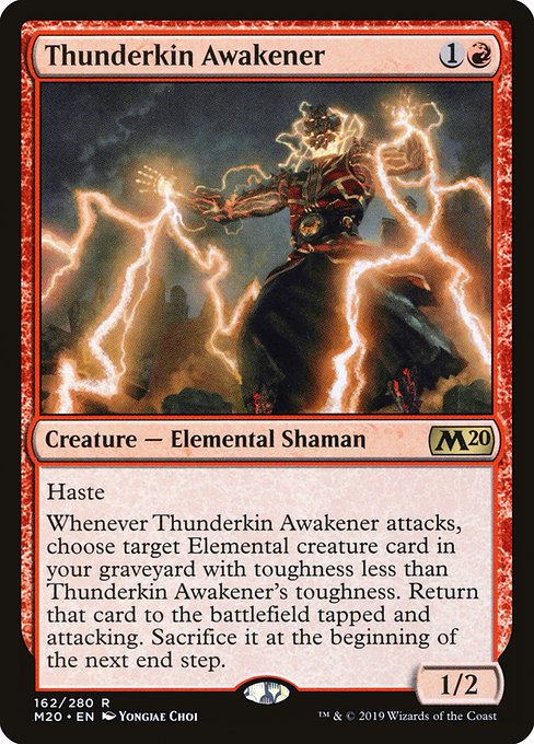 Core Set 2020 - 162 - Thunderkin Awakener - Rare - R - Non-foil
