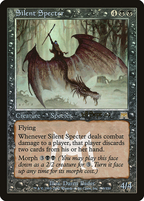 Onslaught Promos - 169 - Silent Specter - Rare - B - Foil - Datestamped Promo