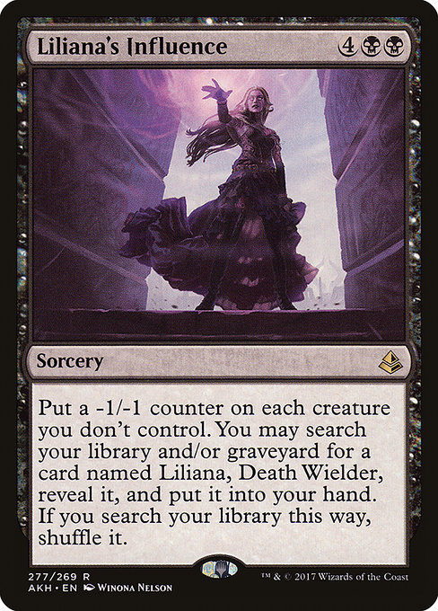 Amonkhet - 277 - Liliana's Influence - Rare - B - Non-foil