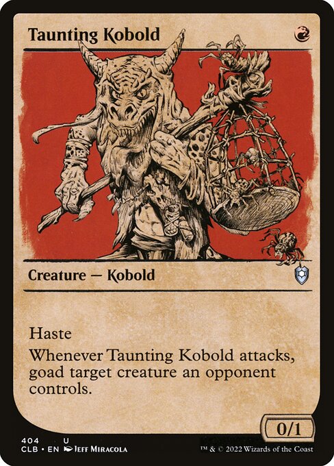 Commander Legends: Battle for Baldur's Gate - 404 - Taunting Kobold - Uncommon - R - Non-foil