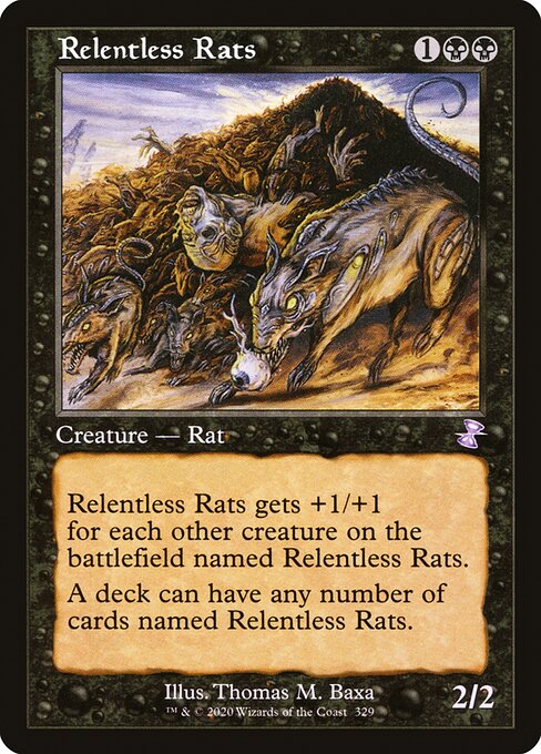 Time Spiral Remastered - 329 - Relentless Rats - Special - B - Non-foil