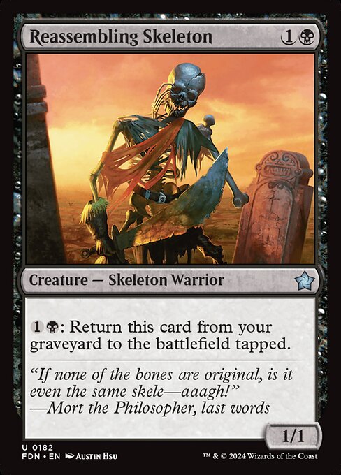 Foundations - 182 - Reassembling Skeleton - Uncommon - B - Non-foil